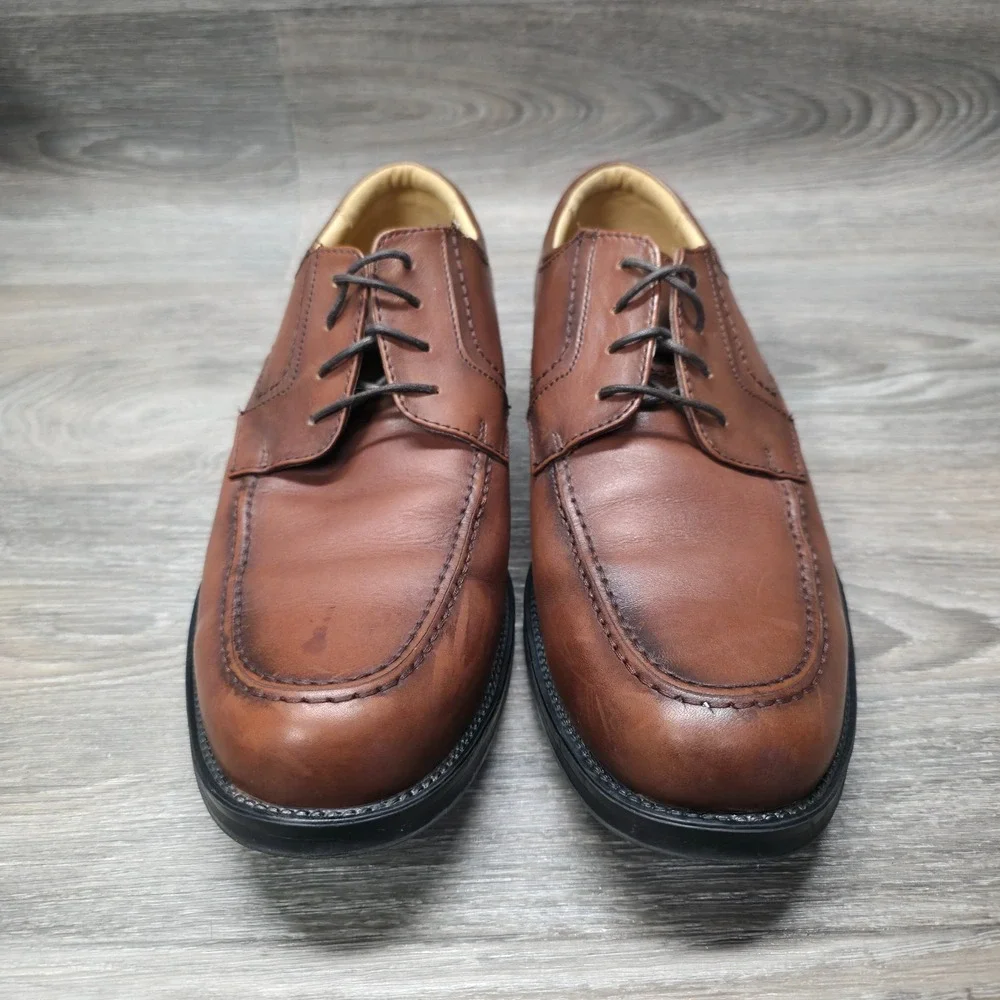 Ralph Lauren Chaps Dress Shoes Mens‎ 10.5M Brown Oxford Leather Old Money Preppy